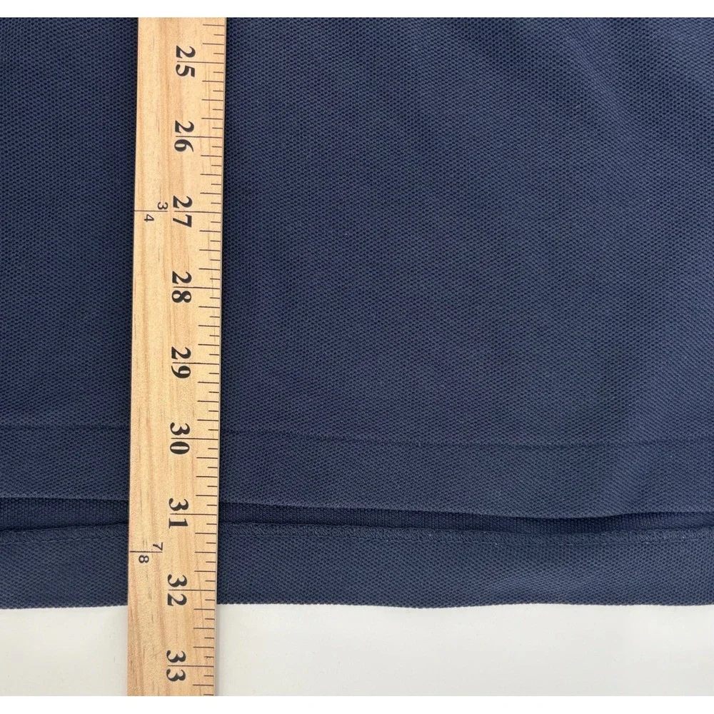 L.L. Bean Polo Shirt Mens XL Blue Green Double L Pique Cotton Lot 2